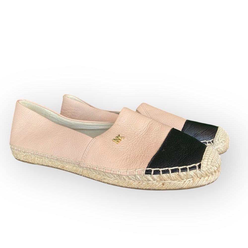 M57 Michael Kors Kendrick Leather Slip-On Espadrille